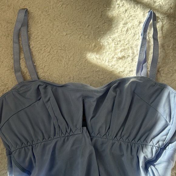 NWT  We Are Hah Under the Wire Mesh Bodysuit in Periwinkle  Size : XS - Picture 5 of 7